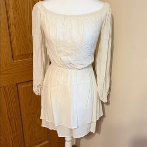 Express Cream Long Sleeve Romper